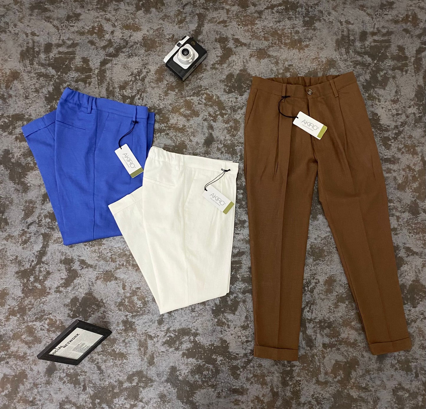 PANTALONE IN LINO GP/2057