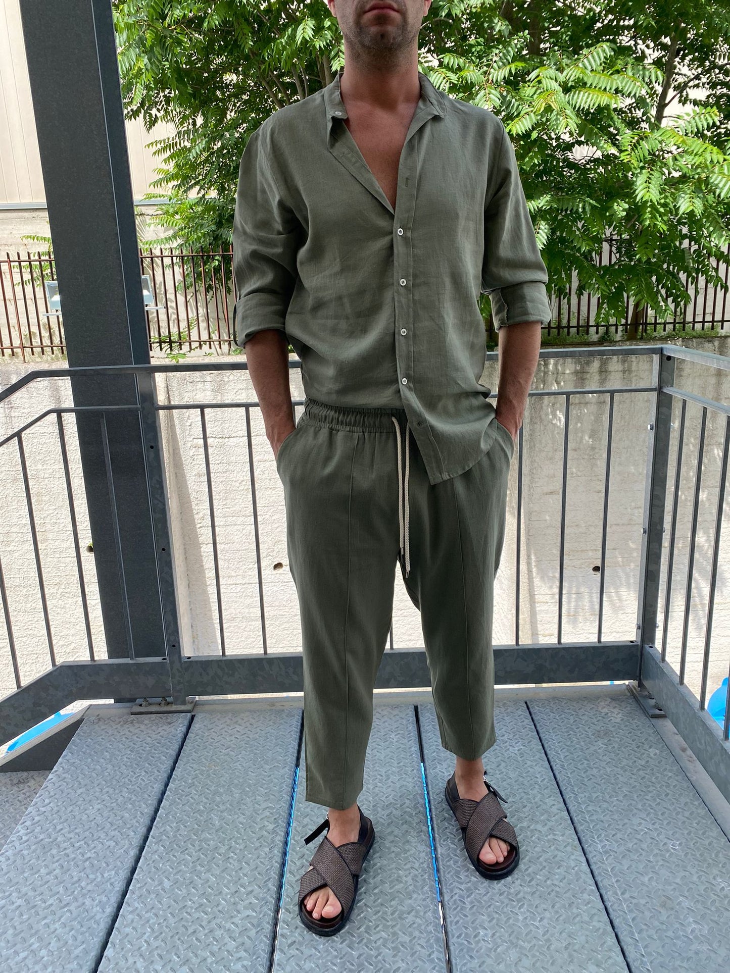 COORDINATO IN LINO 51497