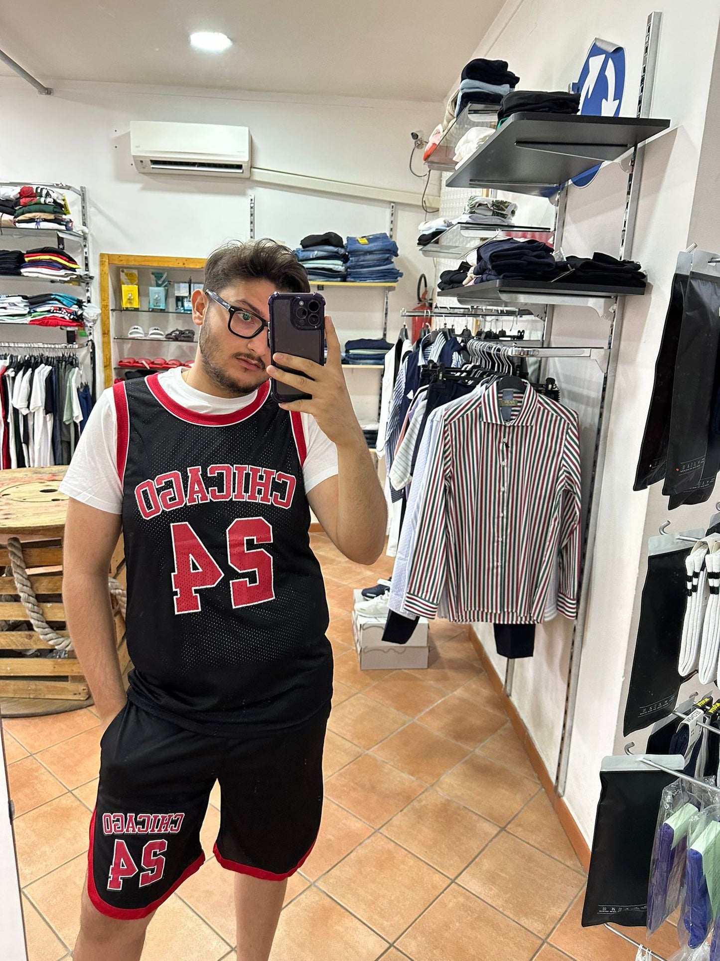 COMPLETO CANOTTA E PANTALONCINO CHICAGO24 H-7708