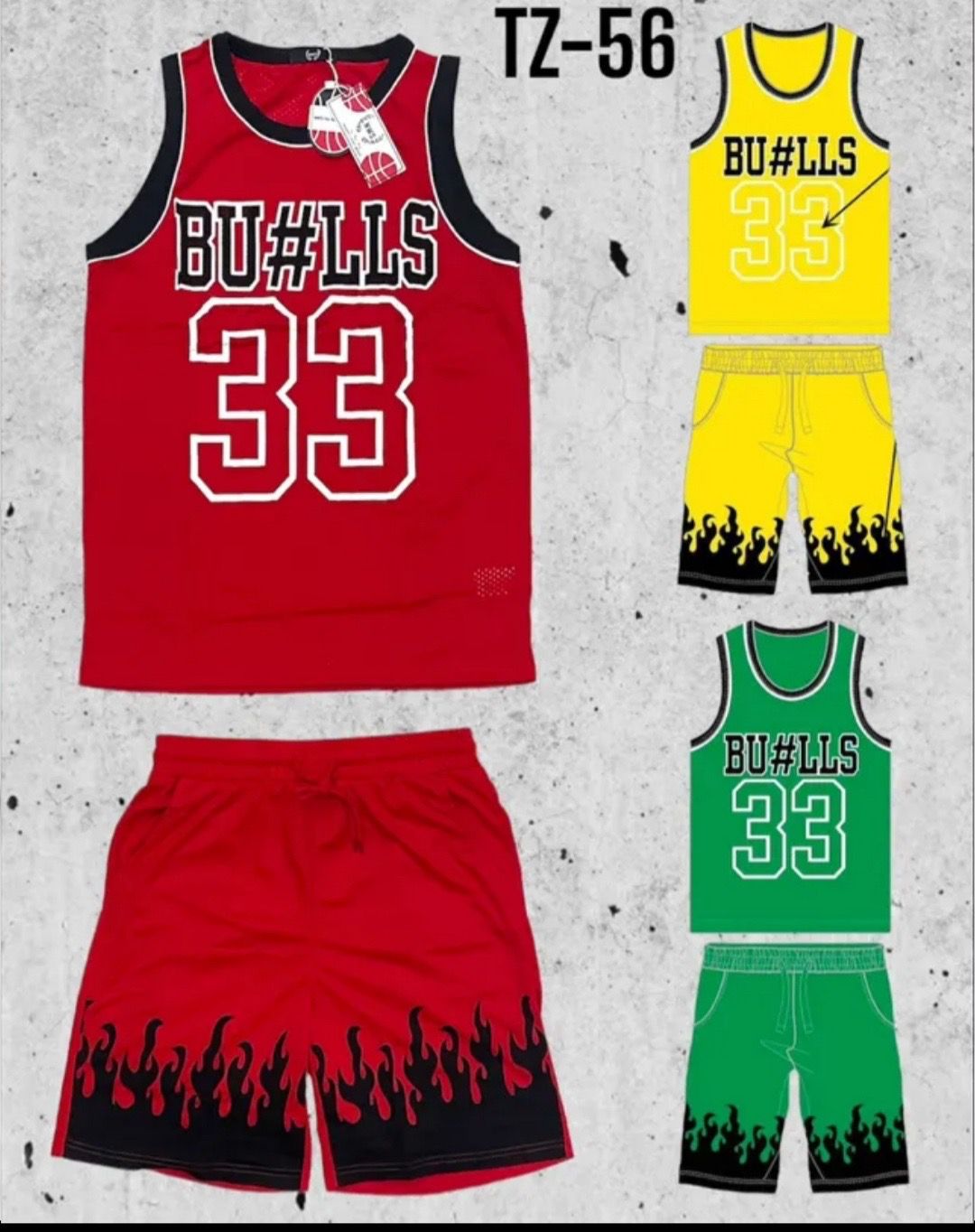 COMPLETO CANOTTA E PANTALONCINO BULLS33 TZ-56