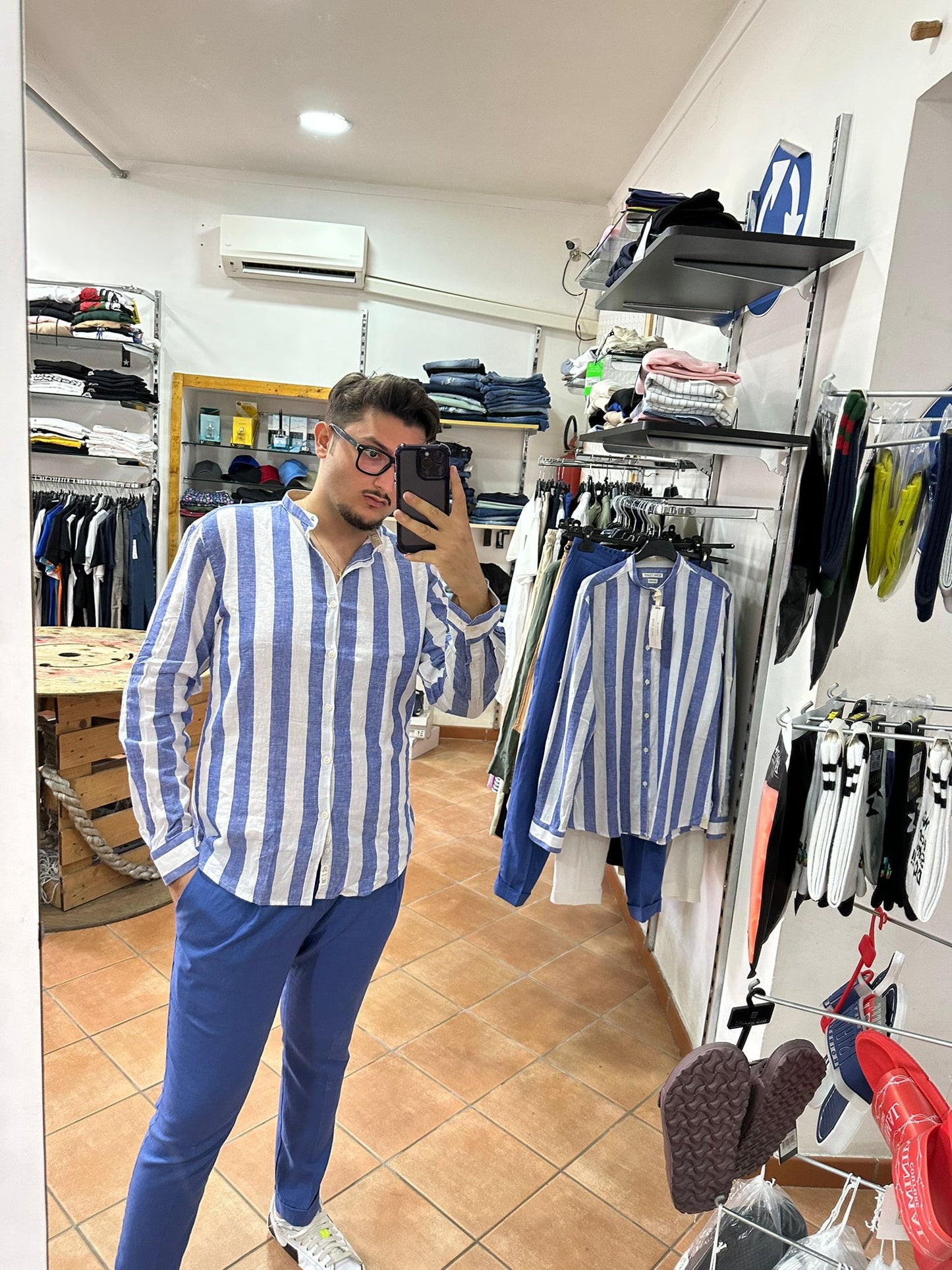 PANTALONE IN LINO GP/2057