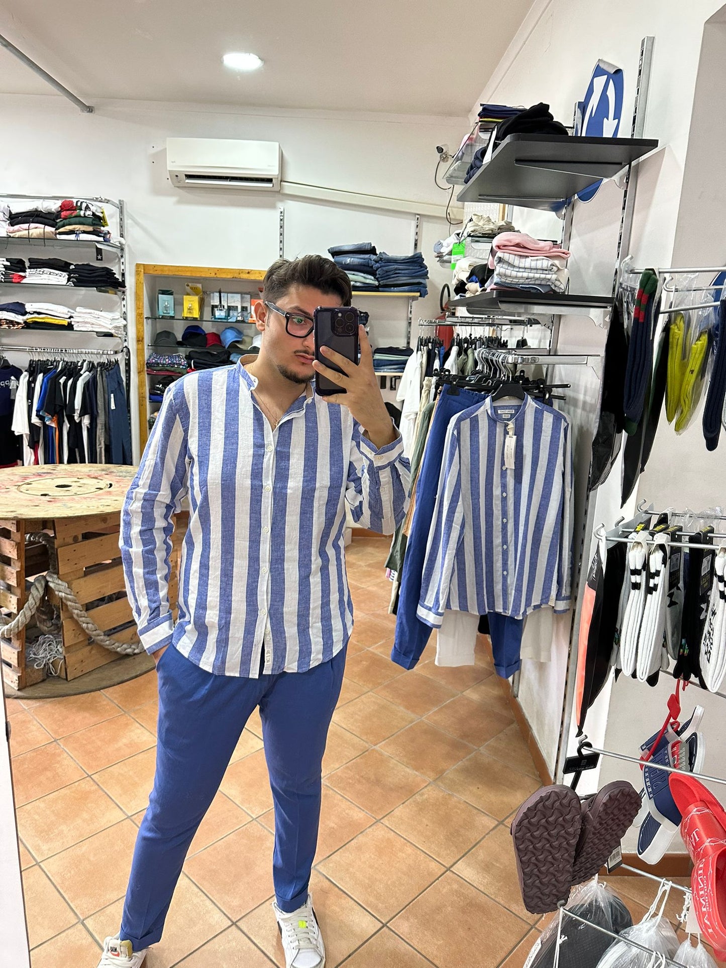 PANTALONE IN LINO GP/2057