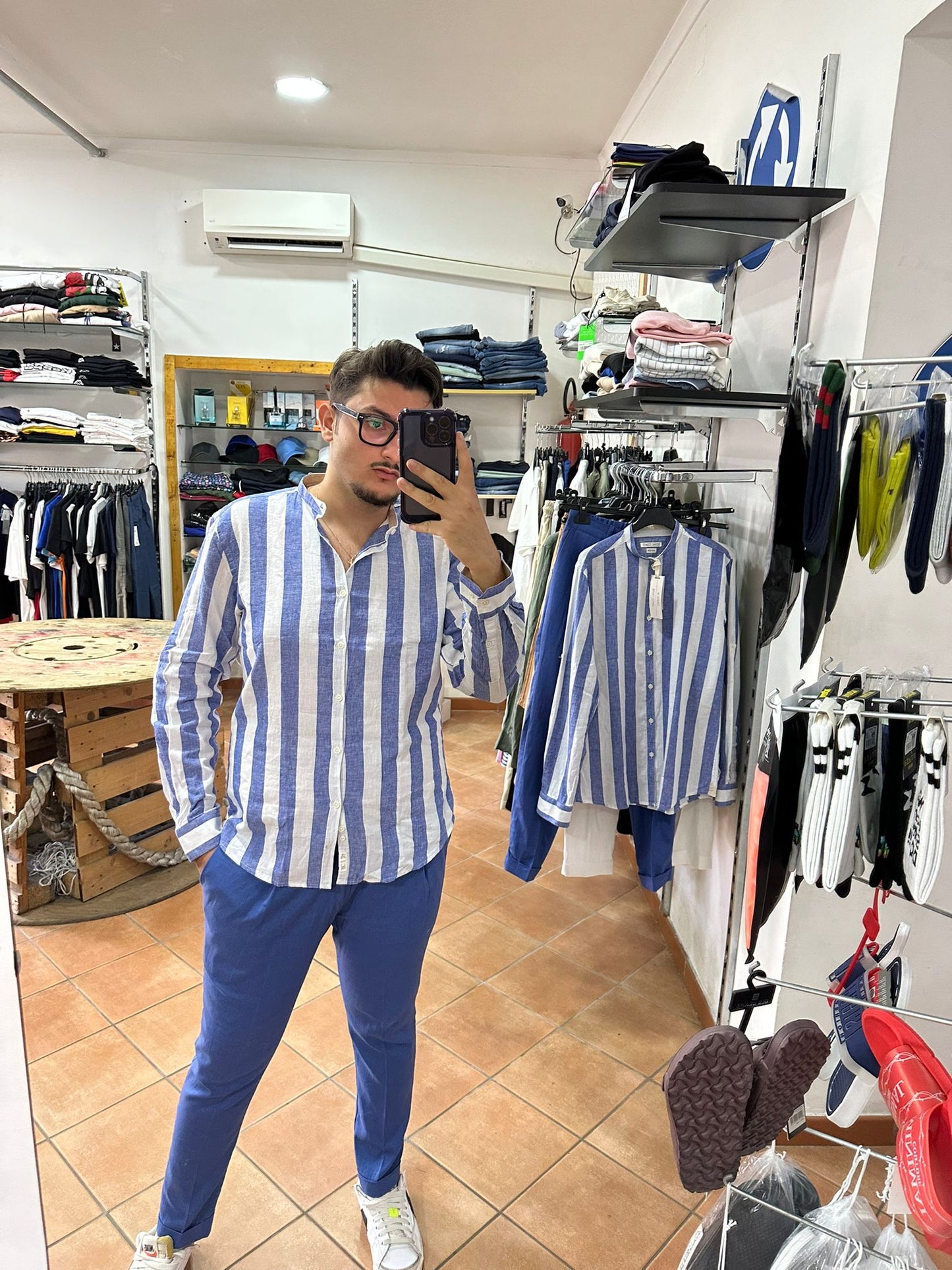 PANTALONE IN LINO GP/2057