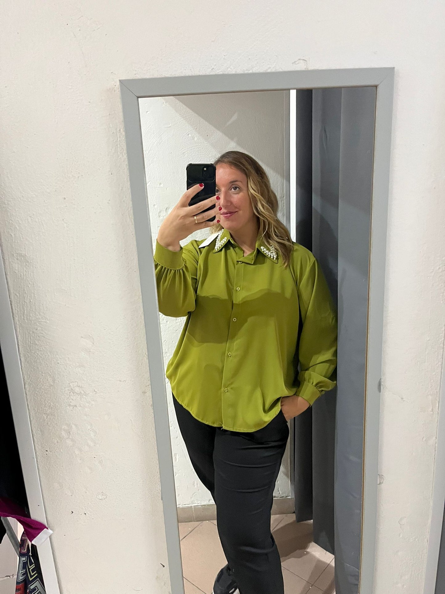 CAMICIA PERLE