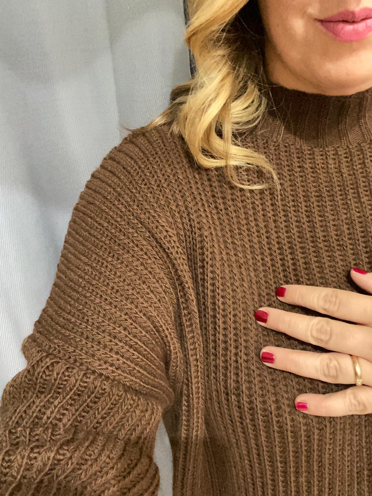 COORDINATO IN LANA CON PIEGONE
