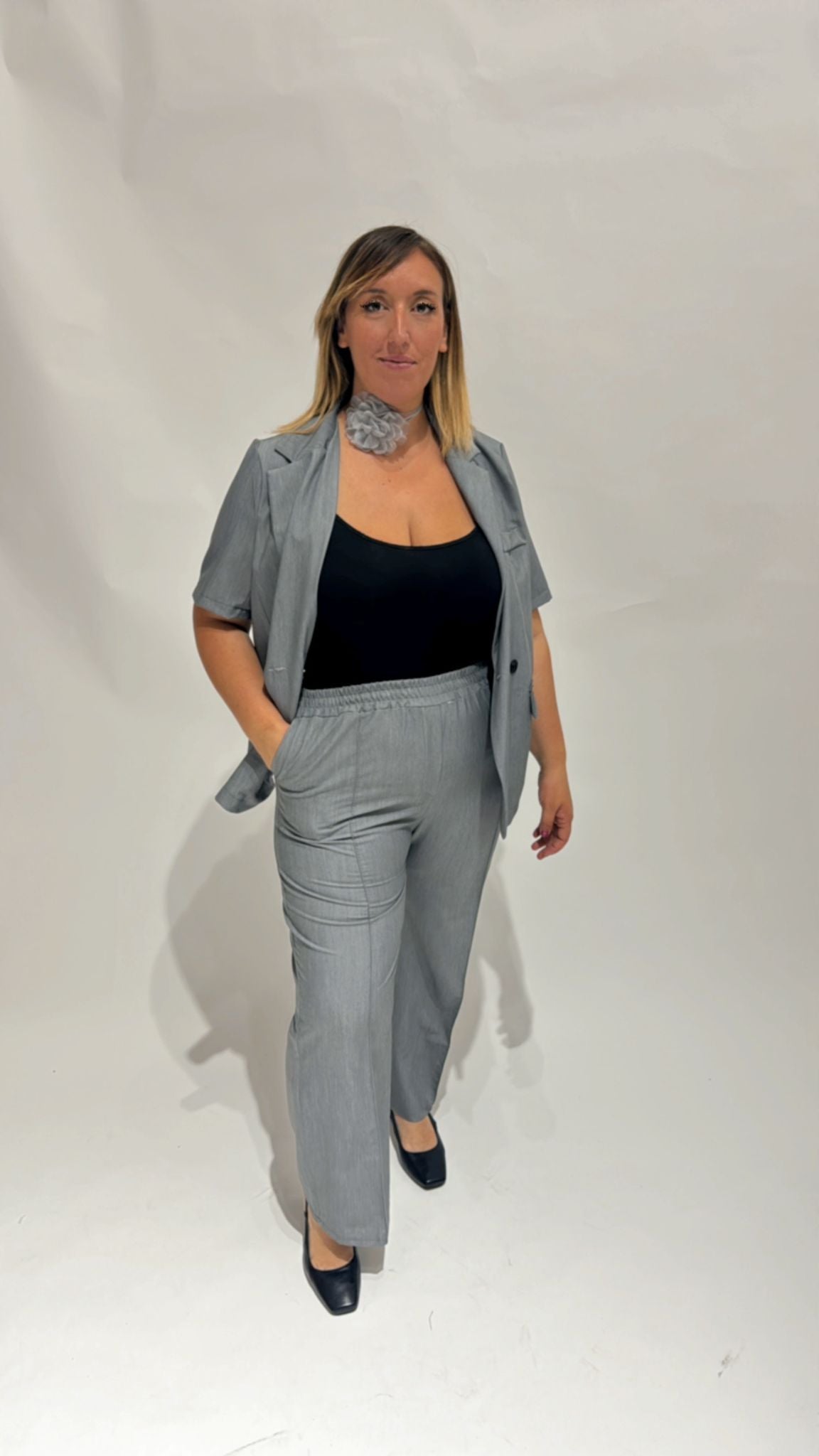 TAILLEUR DOPPIO PETTO ROSES