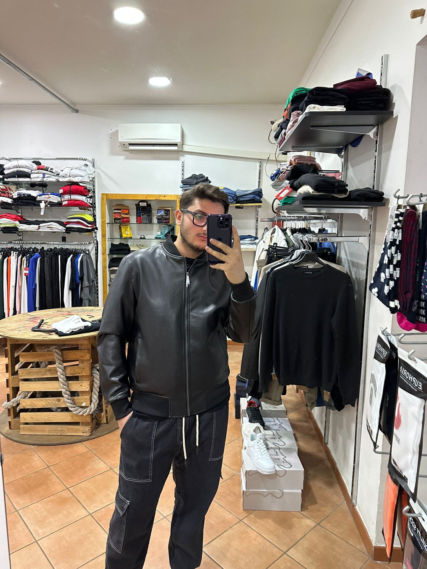 GIUBBINO DI PELLE COREANO NWS1997